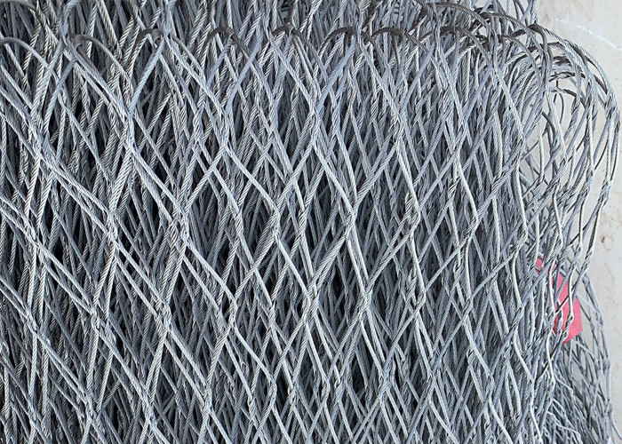 316 Material Animal Enclosure Stainless Steel Wire Rope Zoo Mesh
