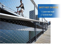 Balustrade Or Railing Stainless Steel Rope Mesh Netting With Ferrule