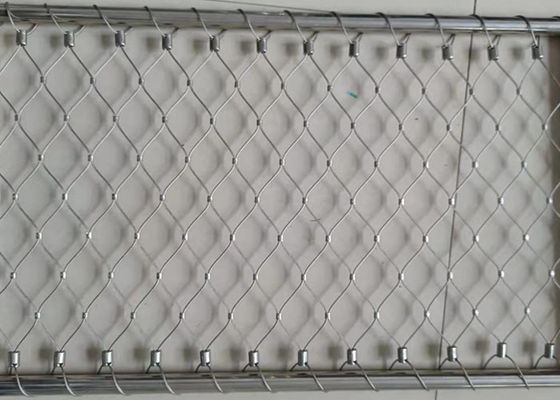 Stainless Steel Cable Mesh 304 50x50mm Hole Balustrade Netting