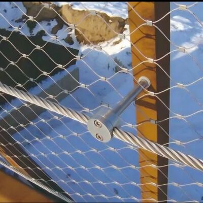 Strong Toughness X Tend Stainless Steel Cable Mesh For High Altitude Anti Fall Net