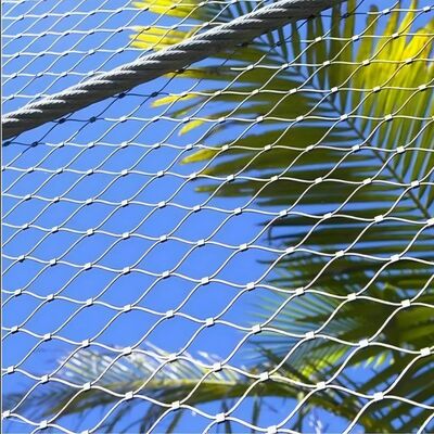 Ferrule Type Stainless Steel Rope Net For Green Plants Climbing