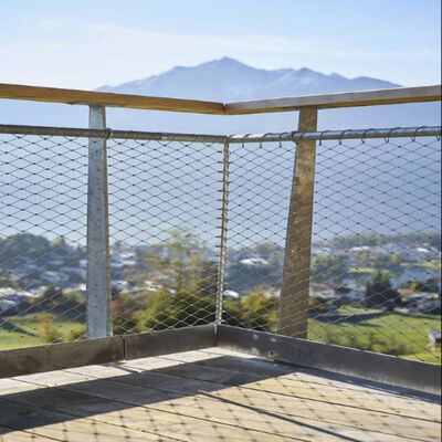 Solid Anti-Fall Stainless Steel Wire Rope Drop Prevention Net For  School And Kindergarten