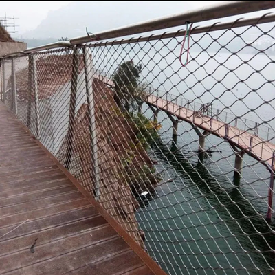 Diamond 316 Stainless Steel X Tend Cable Mesh  Flexible Bridge Protective Rope Net