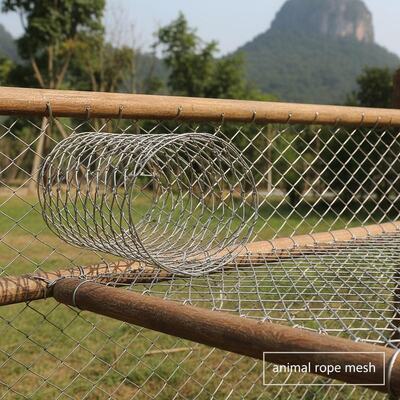 Customized Height animal rope mesh strong flexible netting suitable for animal safety fencing and enclosure applications