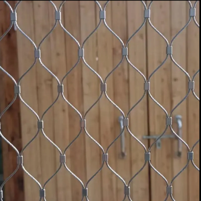 304 Stainless Steel Cable Fence  Mesh For  Fall Protection Bird Drone Zoo Animal Cage