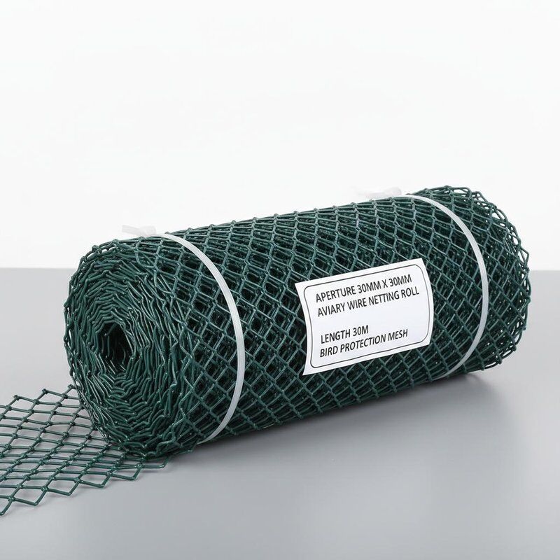 Aperture 30mm X 30mm Aviary Wire Netting Roll Length 30m Wire Mesh Designed Especially for Aviaries and Bird Protection