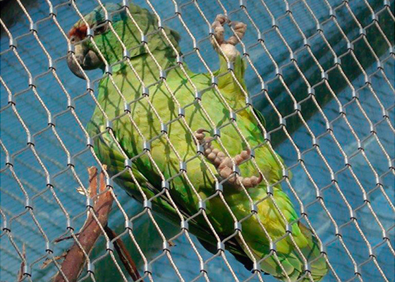 বার্ড নেটিং 30x30 মিমি হোলের জন্য কাস্টমাইজড নমনীয় স্টেইনলেস স্টিল এভিয়ারি জাল