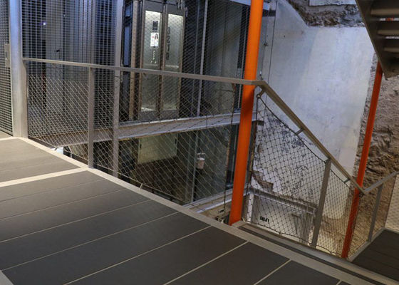 স্টেইনলেস স্টিল কেবল জাল 50x50মিমি SUS 304 316 অ্যান্টি-কোরোশন