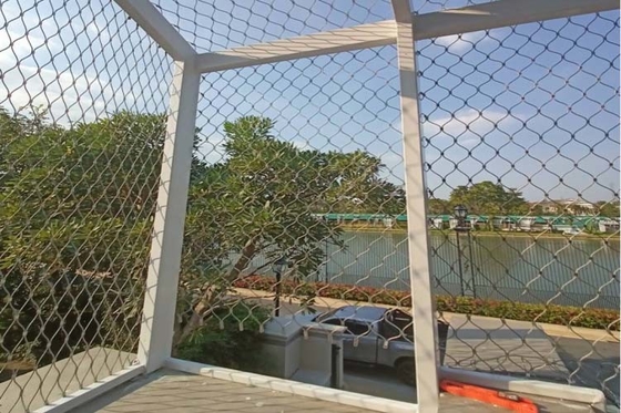 বেড়া আবহাওয়া প্রতিরোধের জন্য কাস্টমাইজড 3/32 ইঞ্চি তারের স্টেইনলেস স্টীল দড়ি জাল