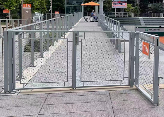 Balustrade নমনীয় স্টেইনলেস স্টীল তারের নেটিং এন্টি জারা কাস্টমাইজড