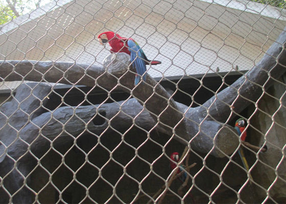 304 স্টেইনলেস স্টীল তারের দড়ি জাল পাখির ladder কাস্টম আকারের জন্য