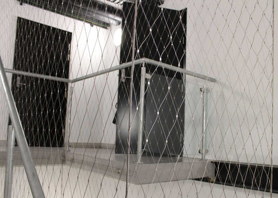 কাস্টমাইজড উচ্চতা Balustrade স্টেইনলেস স্টীল তারের জাল 2.0mm তারের পোলিশ পৃষ্ঠ
