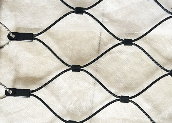 কাস্টমাইজড কালো অক্সাইড স্টেইনলেস স্টীল Ferrule Mesh 300x300mm