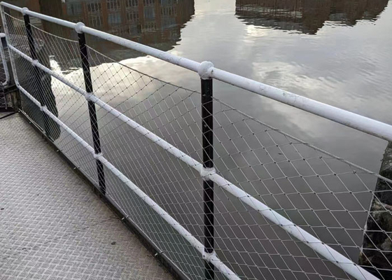 316 স্টেইনলেস স্টীল দড়ি Balustrade তারের জাল নমনীয় অ rusting