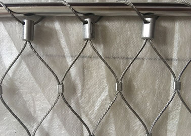 ক্লাসিক্যাল ইনকাম Balustrade কেবল মেষ, এক্স স্টেইনলেস স্টীল দড়ি মেষ Webnet রাখুন
