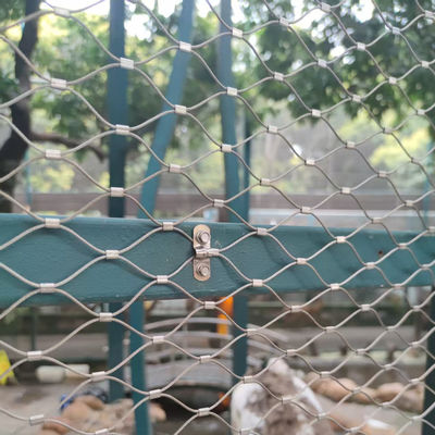 316 প্রাণী জন্য নমনীয় স্টেইনলেস স্টীল তারের দড়ি চিড়িয়াখানা জাল