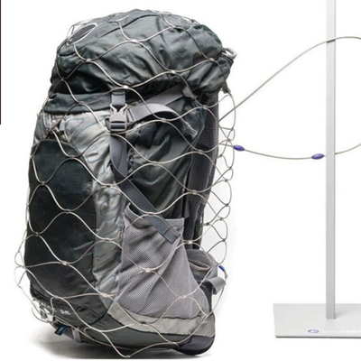 স্টেইনলেস স্টিল ড্রপ প্রতিরোধ সুরক্ষা নেট স্টেইনলেস স্টিল তারের দড়ি জাল ব্যাগ