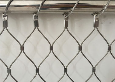 Balustrades জন্য Ferrule স্টাইল নমনীয় স্টেইনলেস স্টীল তারের দড়ি নেট