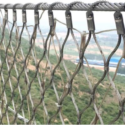 সেতু নিরাপত্তা সুরক্ষা জন্য ডায়মন্ড স্টেইনলেস স্টীল তারের জাল