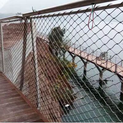 316 304 স্টেইনলেস স্টিল তারের তারের জাল বেড়া সিঁড়ি রেলিং ব্যালস্ট্রেডের জন্য