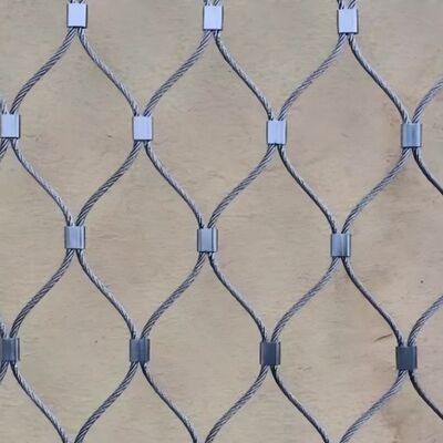 ইনডোর উদ্ভিদ প্রাচীর আকৃতি সমর্থন জন্য টেকসই এক্স টেনড তারের জাল