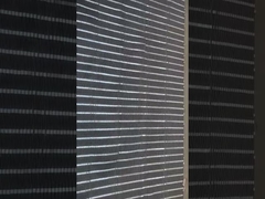 AISI 304 316 আর্কিটেকচারাল নমনীয় ওয়েবনেট স্টেইনলেস স্টীল ফেরুল রোপ মেশ 2.0 মিমি তার 60*60 মিমি হোল