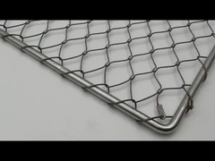 কাস্টমাইজড উচ্চতা ব্যালাস্ট্রেড কেবল জাল 2.0 মিমি তারের ব্যাস