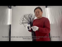 স্টেইনলেস স্টীল তারের দড়ি নেট ব্যাগ