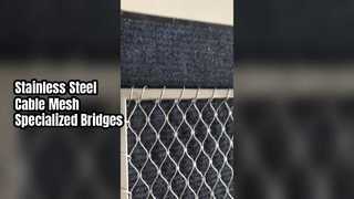 স্টেইনলেস স্টীল তারের জাল সেতু জন্য বিশেষ