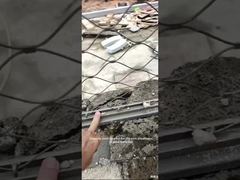 এক-টুকরা ফ্রেম স্টেইনলেস স্টীল দড়ি নেট, সুবিধাজনক এবং দৃঢ় অন-সাইট ইনস্টলেশন